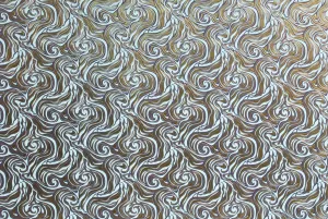 Italian Letterpress Marble Azure/Gold
