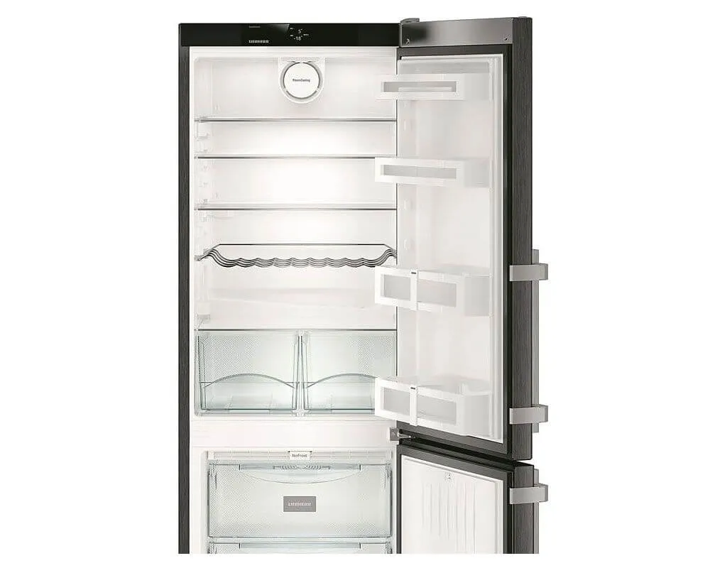 Liebherr CNBS3915 350 Litre Comfort Freestanding Fridge Freezer with NoFrost- 60cm Wide- BlackSteel
