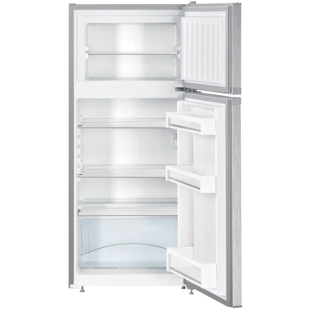 Liebherr CTele 2131 Low Frost Fridge Freezer, 80/20, Silver, E Rated