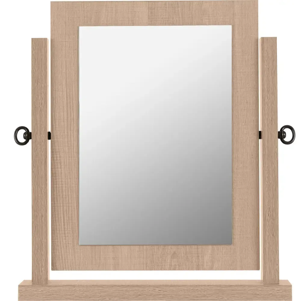 Lisbon Dressing Table Mirror Light Oak Effect Veneer