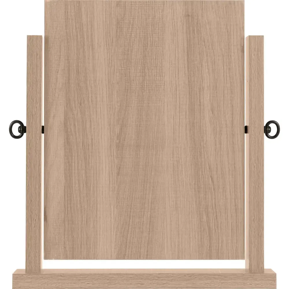 Lisbon Dressing Table Mirror Light Oak Effect Veneer