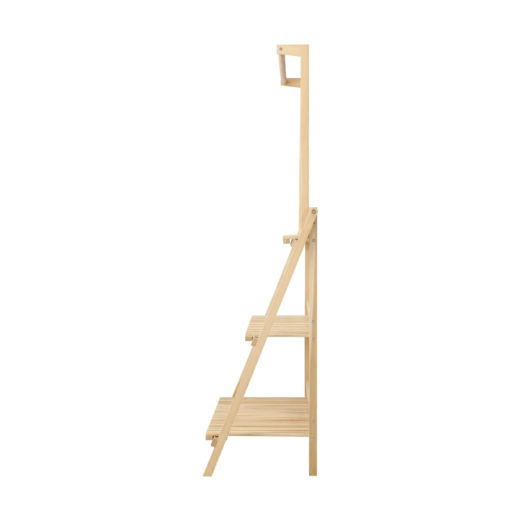 Livsip Plant Stand Outdoor Indoor Wooden Flower Pots Rack Corner Planter Shelf