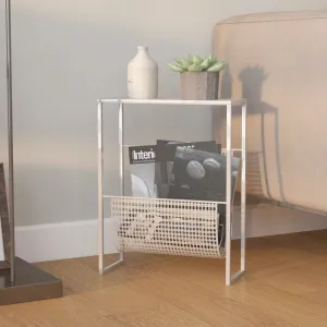 Magazine Rack Silver 35x15x45 cm Steel