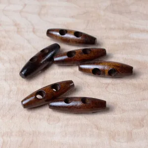 Mini Wood Toggle in Walnut