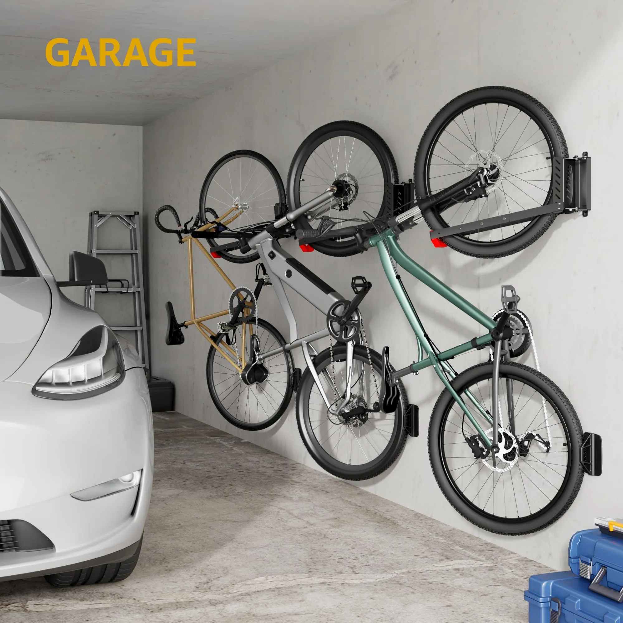 MONTEK Swivel Bike Wall Mount-  Up to 77 lbs capacity
