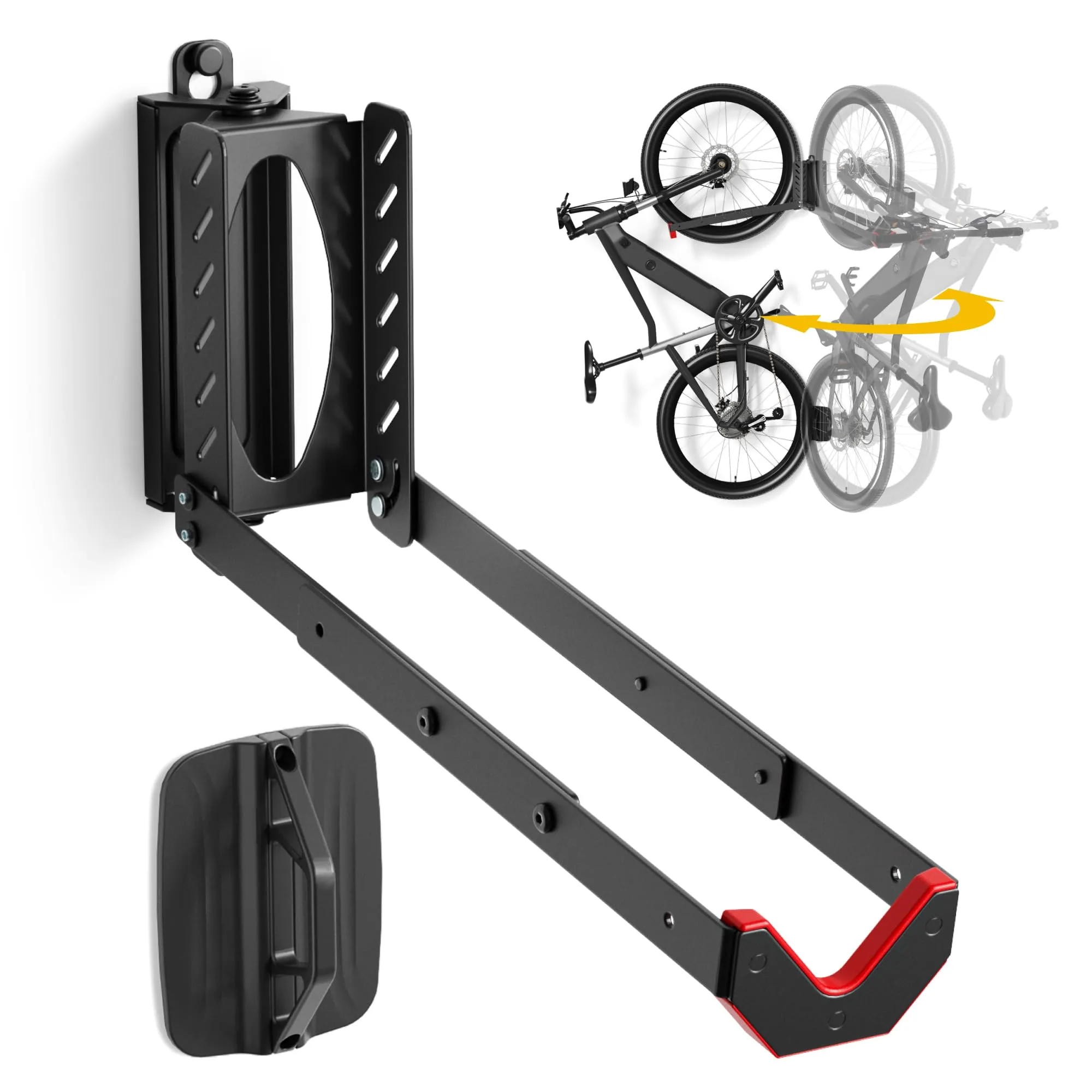 MONTEK Swivel Bike Wall Mount-  Up to 77 lbs capacity