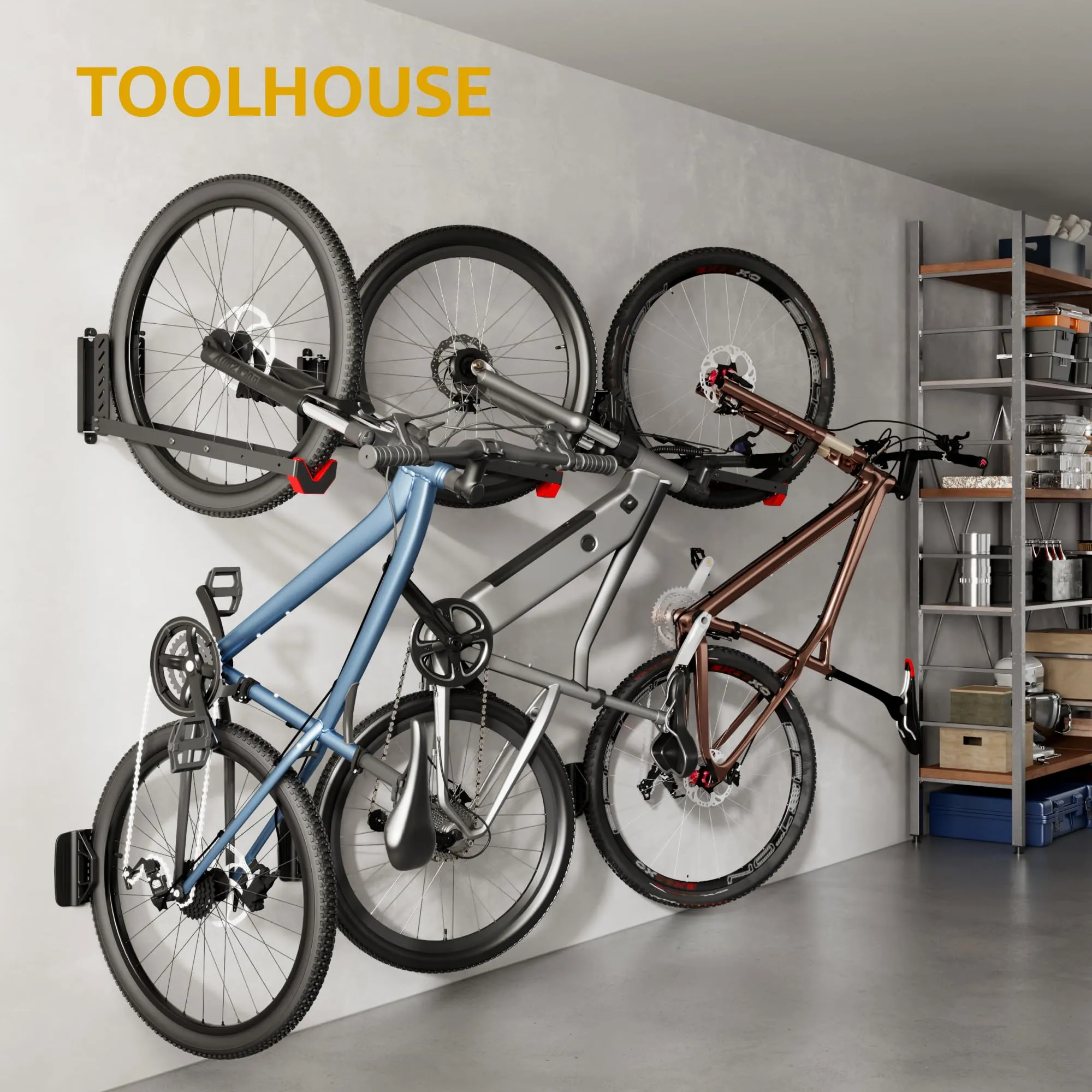 MONTEK Swivel Bike Wall Mount-  Up to 77 lbs capacity