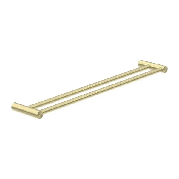 New MECCA Double Towel Rail 600MM Brushed Gold 2324D-BG
