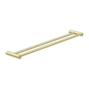 New MECCA Double Towel Rail 600MM Brushed Gold 2324D-BG