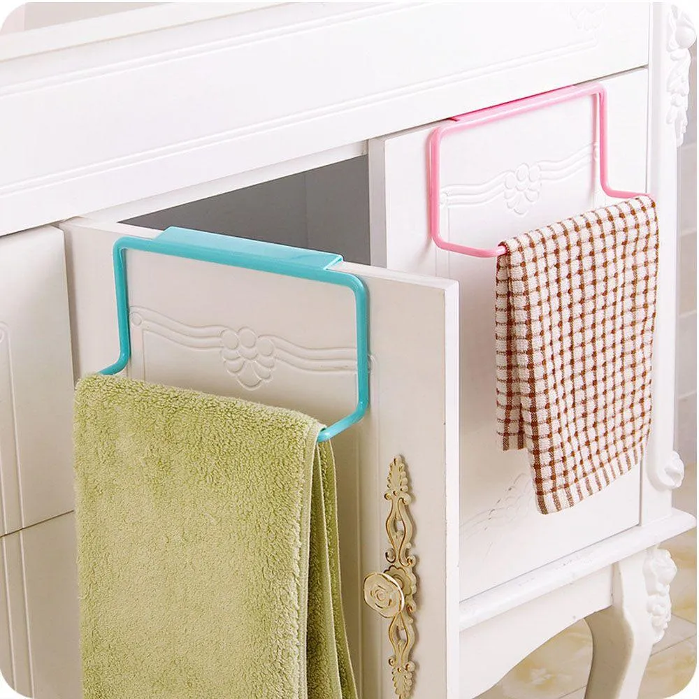 Over Door Kitchen Towel Holder Rack