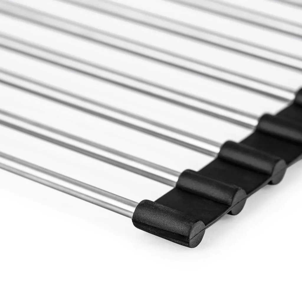 Over the Sink Multipurpose Roll-Up Dish Drying Rack