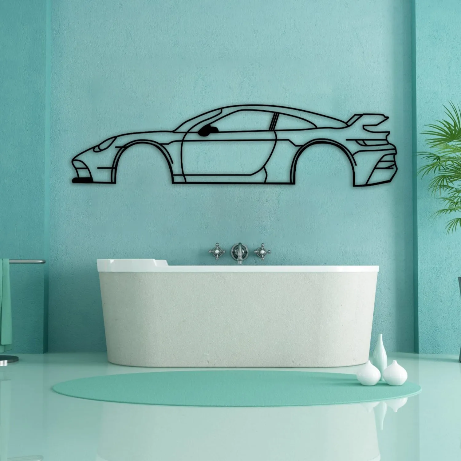 Porsche 911 GT3 RS Car Silhouette