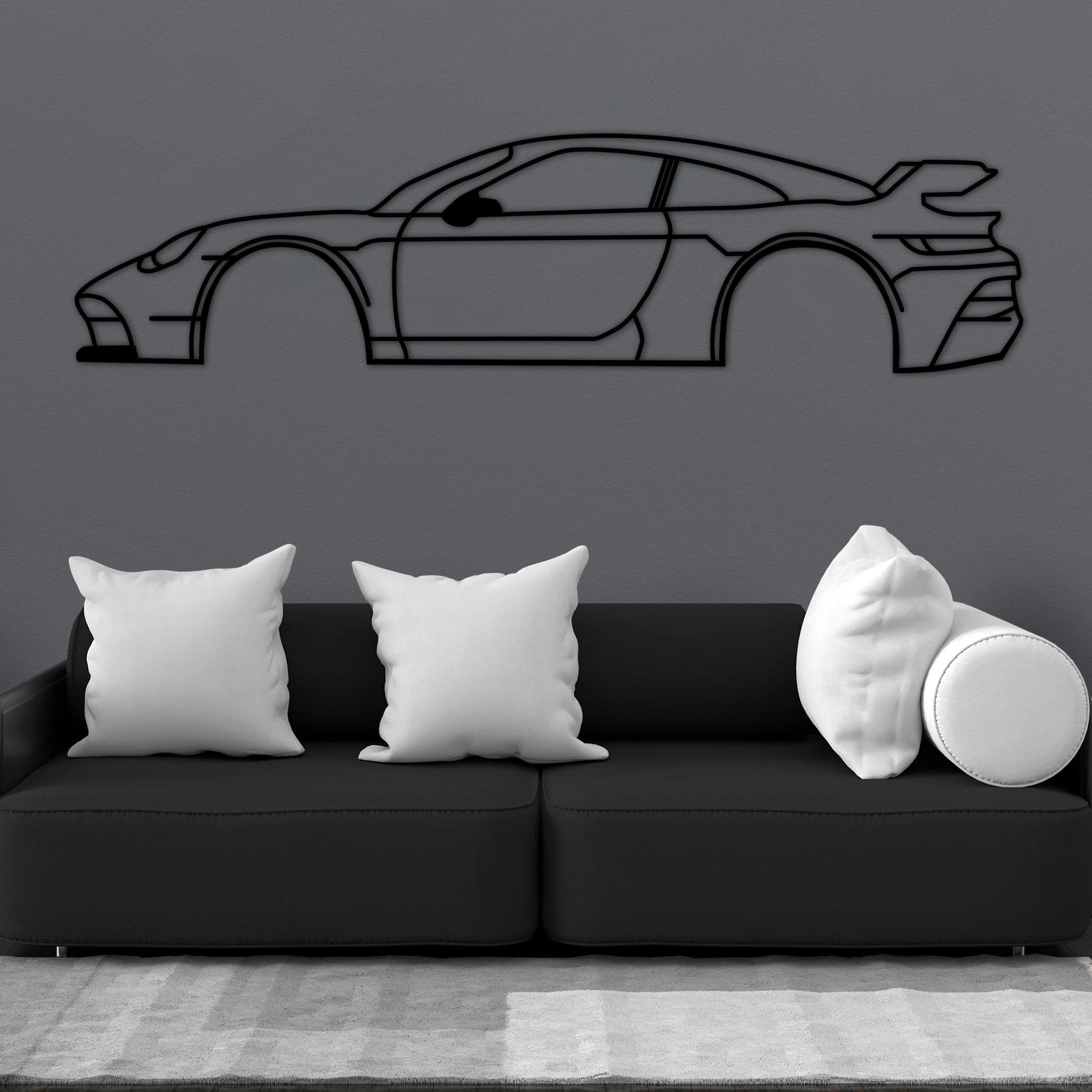 Porsche 911 GT3 RS Car Silhouette