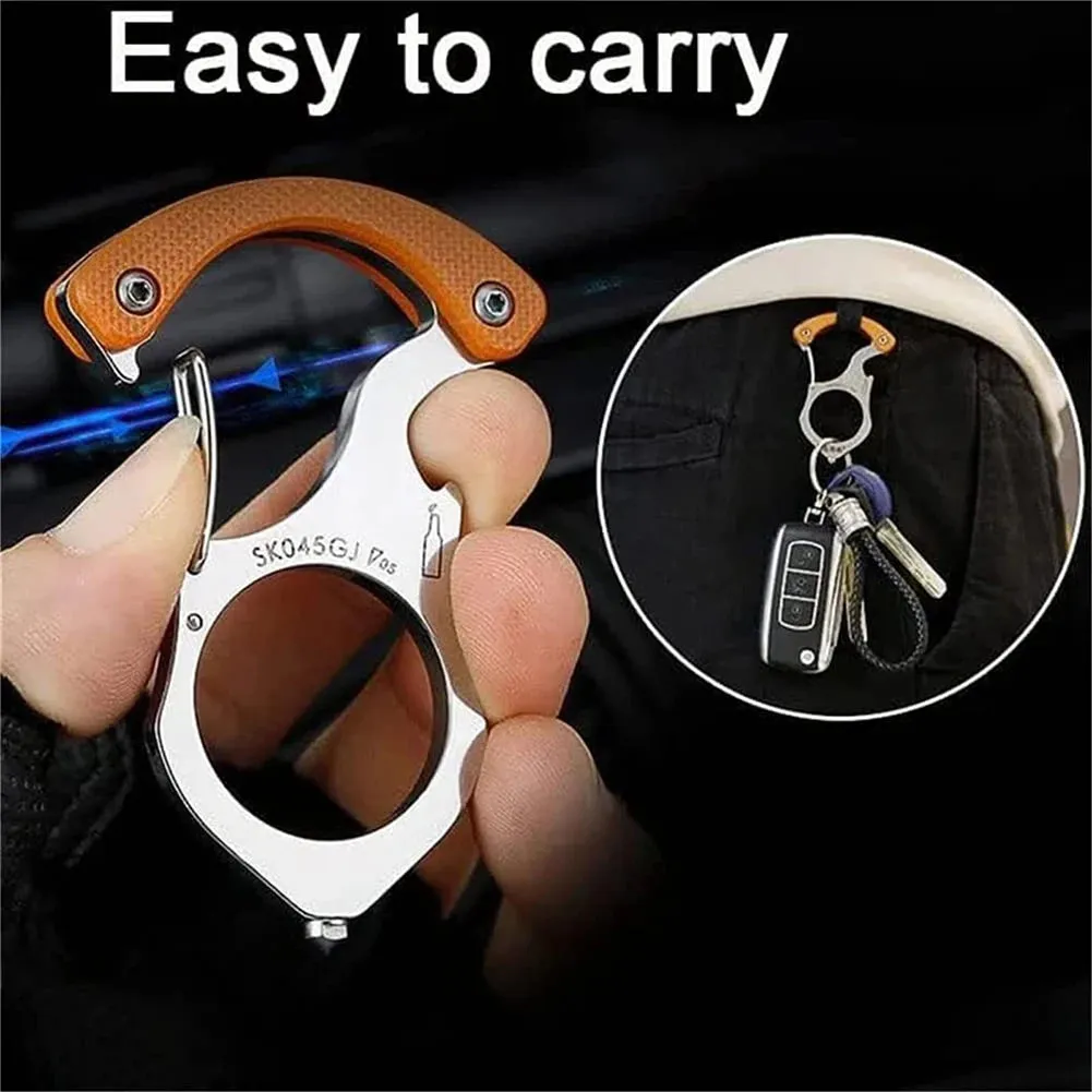 Premium Multi-Tool Steel Knuckles Keychain