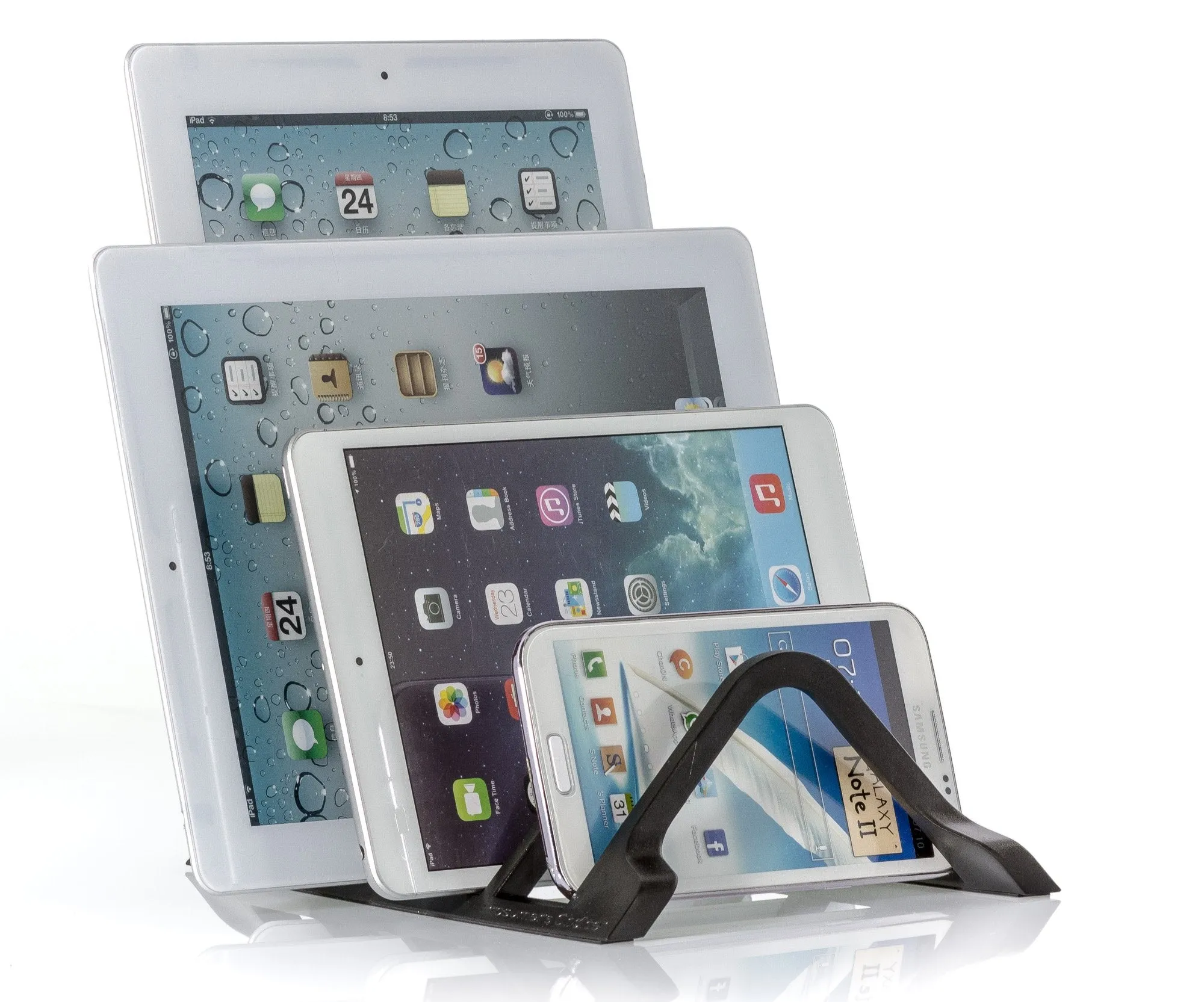 Prosumer'S Choice Universal 4 Tablet And Smartphone Charging Organizer Rack/Desktop Stand