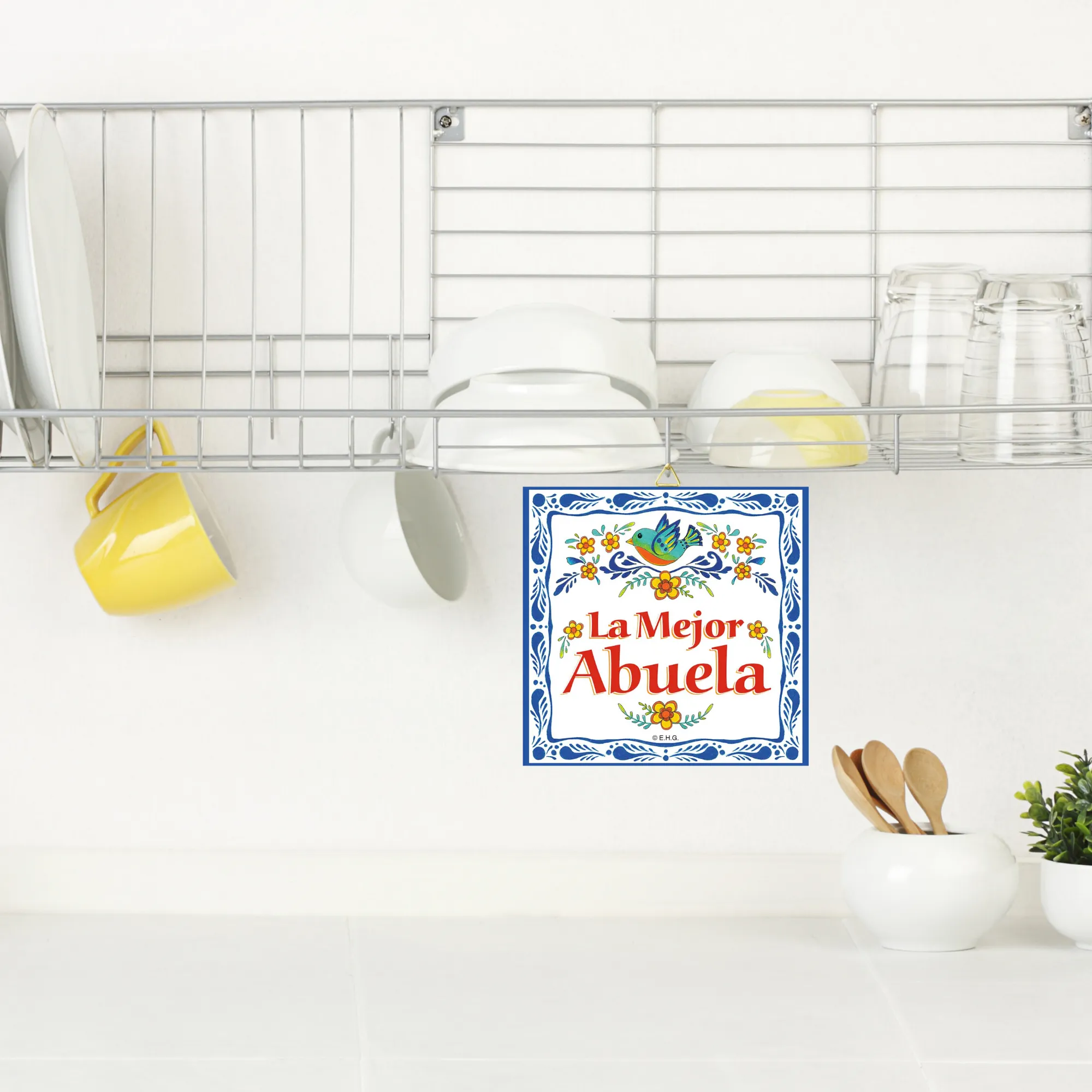 "La Mejor Abuela" Latino Gift Idea Decorative Tile