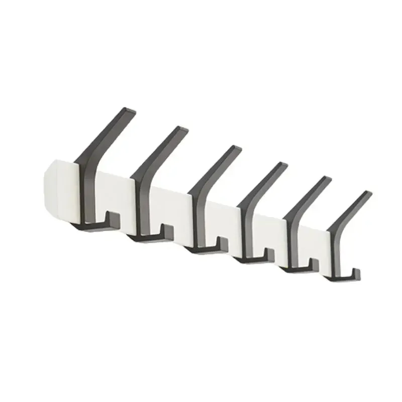 SINOTAO  -  4/5/6/7/8 Movable Hooks Japanese Wall Door Hanger for Hanging Clothes Clothes Hat Keys Towels Coat Rack Holder Room Organization