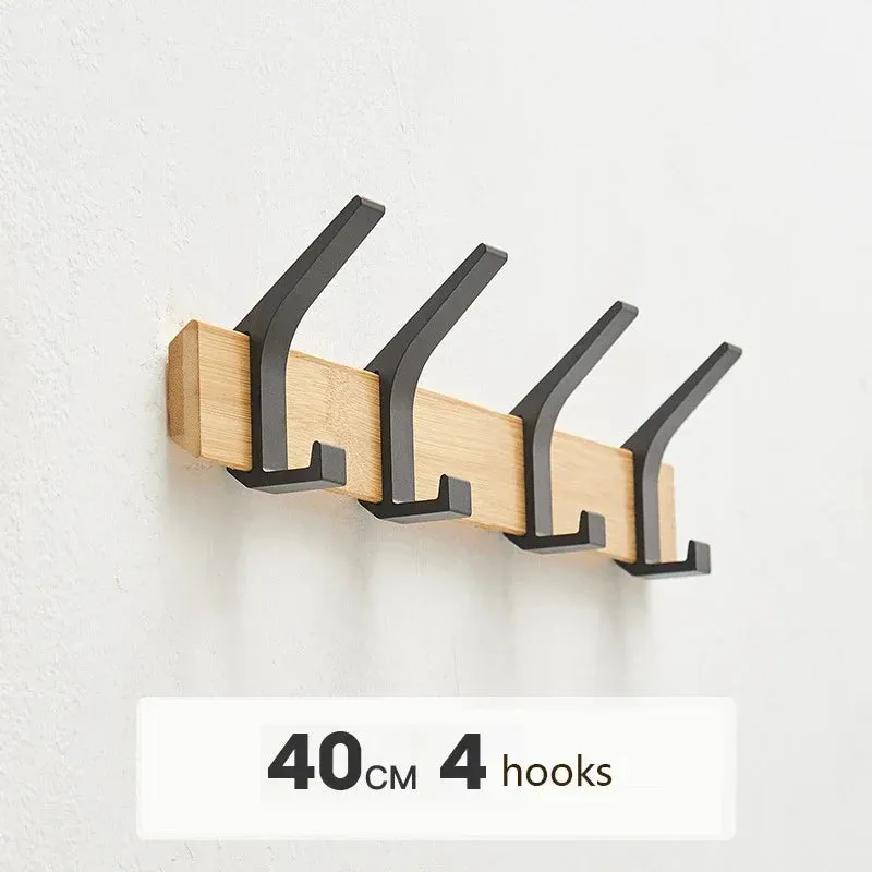 SINOTAO  -  4/5/6/7/8 Movable Hooks Japanese Wall Door Hanger for Hanging Clothes Clothes Hat Keys Towels Coat Rack Holder Room Organization