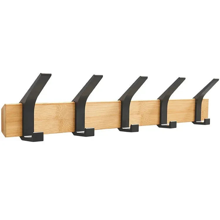 SINOTAO  -  4/5/6/7/8 Movable Hooks Japanese Wall Door Hanger for Hanging Clothes Clothes Hat Keys Towels Coat Rack Holder Room Organization