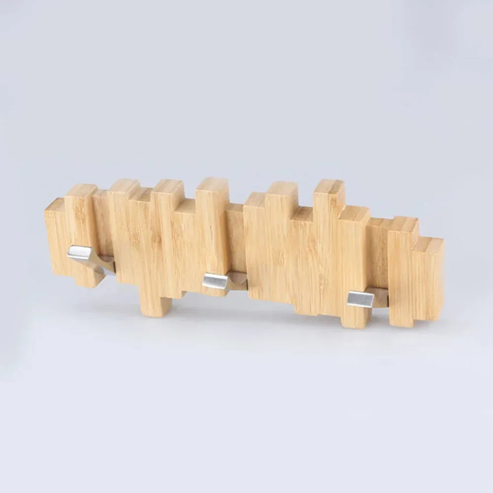 SINOTAO  -  Bamboo Wall Coat Rack Clothes Hat Keys Holder Garment Porte Manteau Furniture Clothing Bag Hangers in The Hallway Entrance