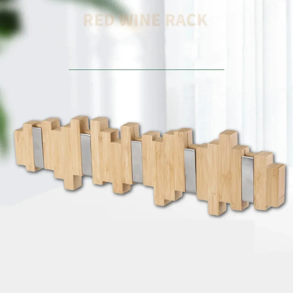 SINOTAO  -  Bamboo Wall Coat Rack Clothes Hat Keys Holder Garment Porte Manteau Furniture Clothing Bag Hangers in The Hallway Entrance