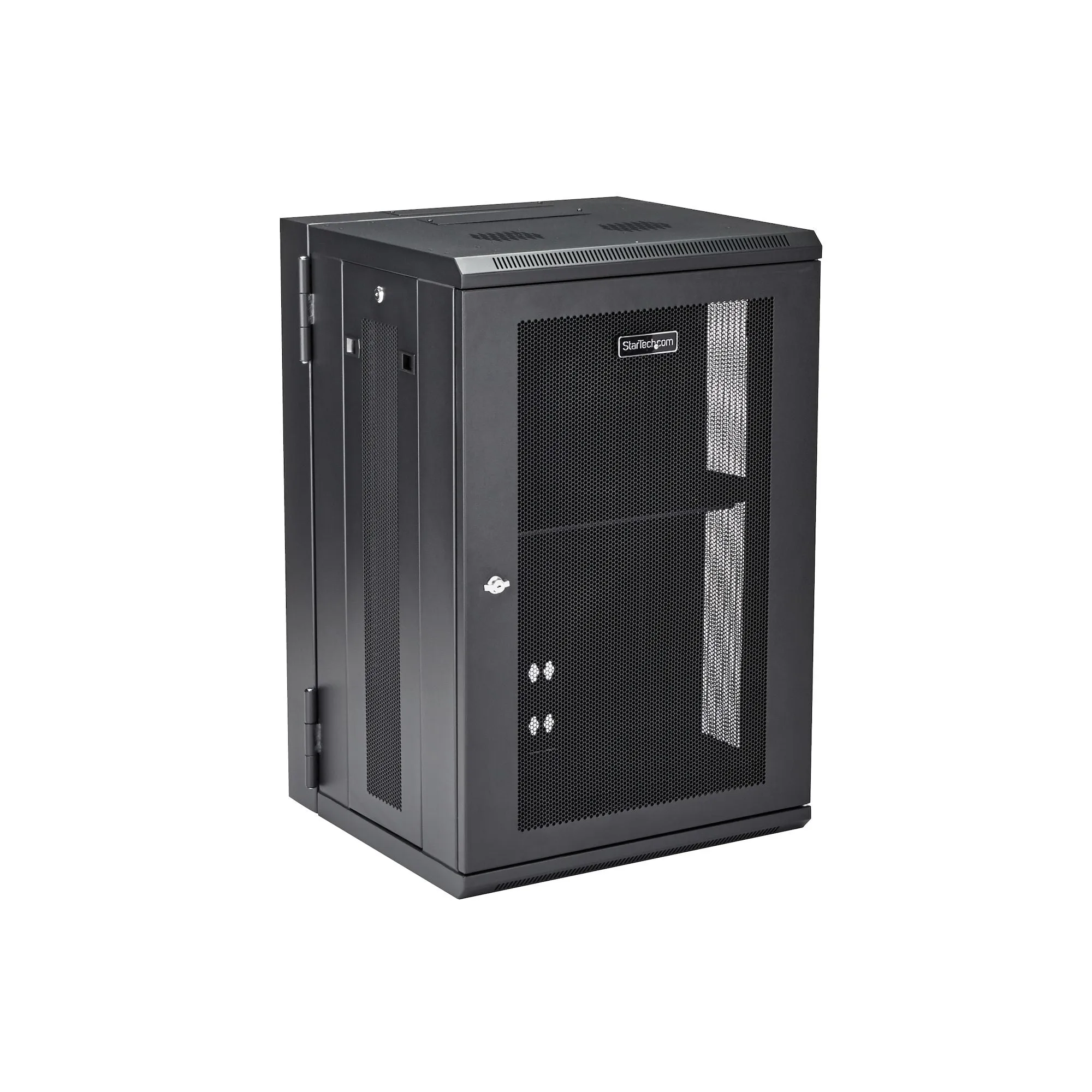 Startech.Com 18U 19" Wall Mount Network Cabinet, 16" Deep Hinged Locking It Network Switch Depth Enclosure, Assembled Ve