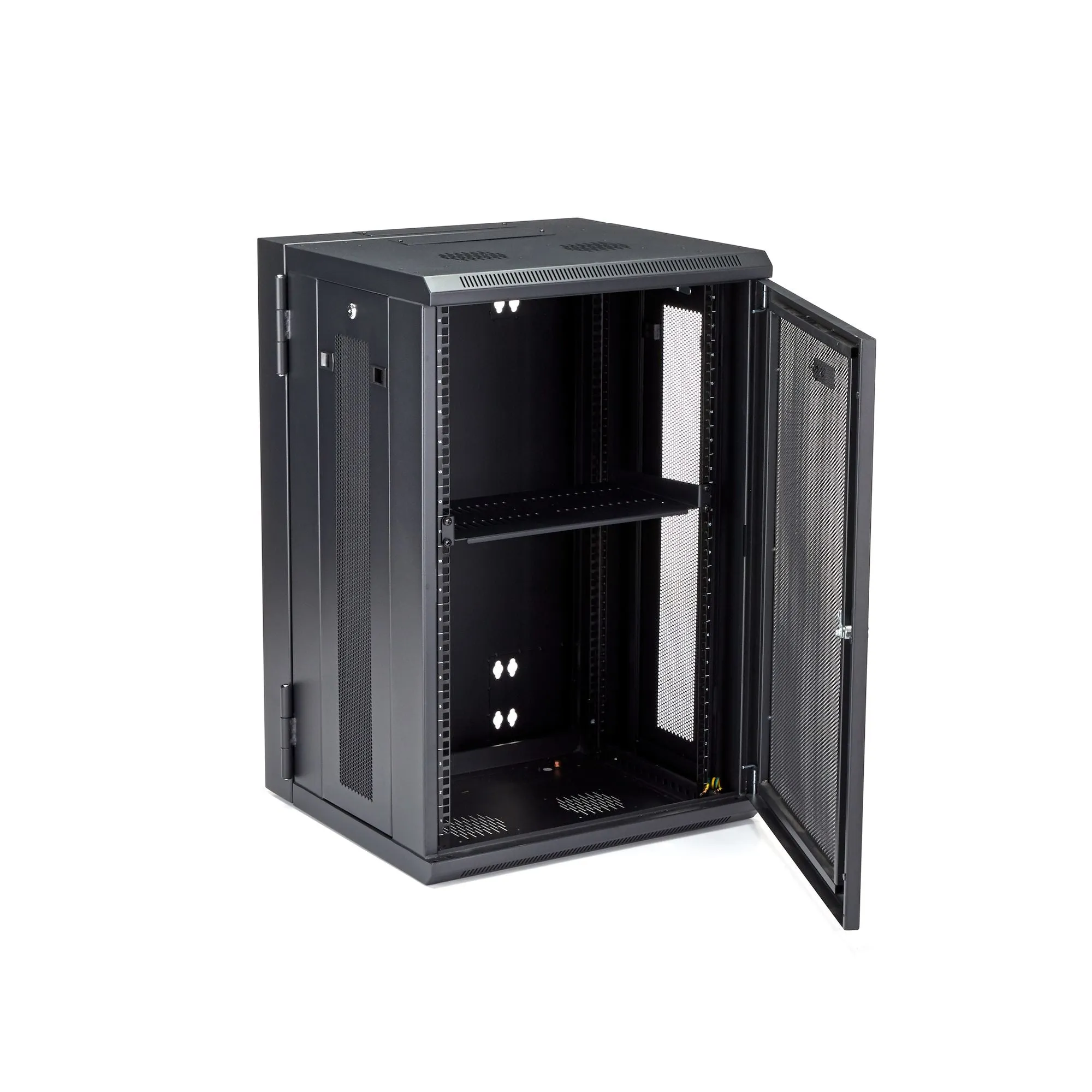 Startech.Com 18U 19" Wall Mount Network Cabinet, 16" Deep Hinged Locking It Network Switch Depth Enclosure, Assembled Ve
