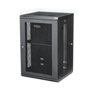 Startech.Com 18U 19" Wall Mount Network Cabinet, 16" Deep Hinged Locking It Network Switch Depth Enclosure, Assembled Ve