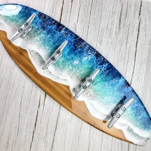 Surfboard Wave Towel Rack
