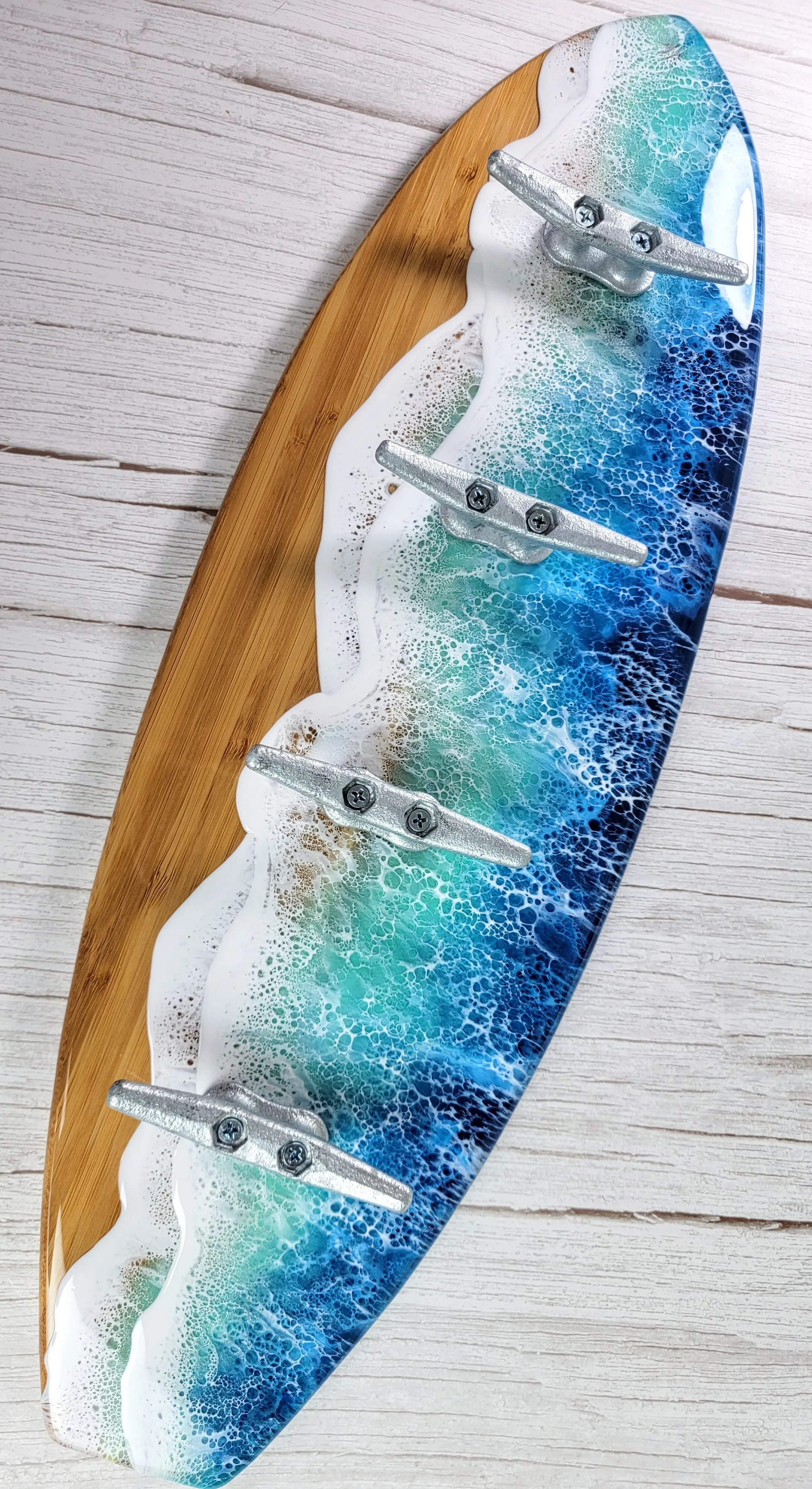Surfboard Wave Towel Rack