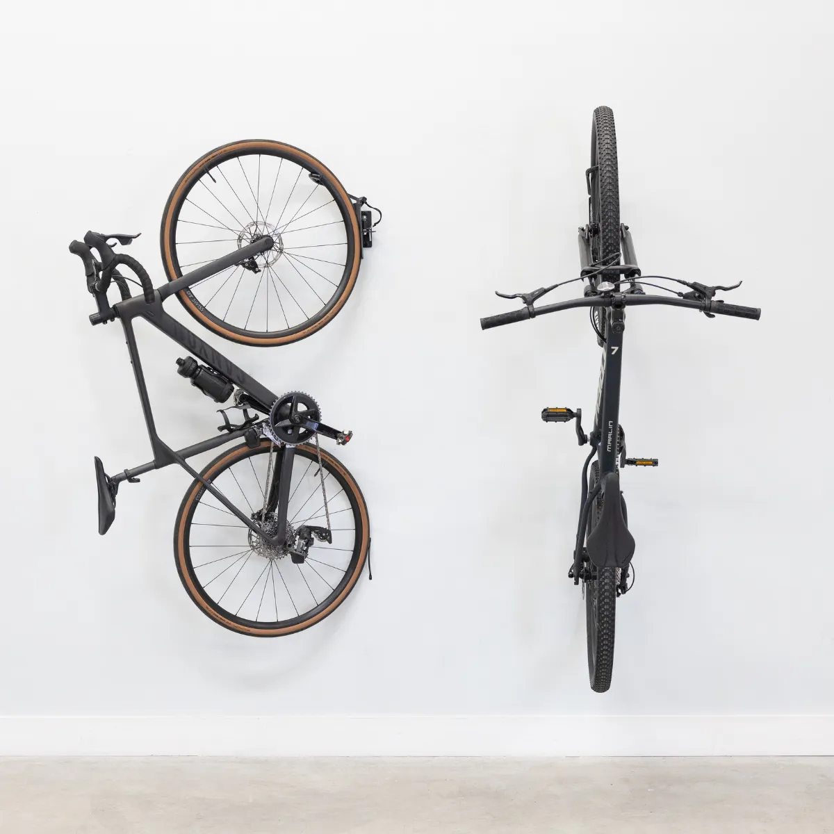 Swivel Mount Bike Storage Rack | 2 Bike Garage Wall Hooks