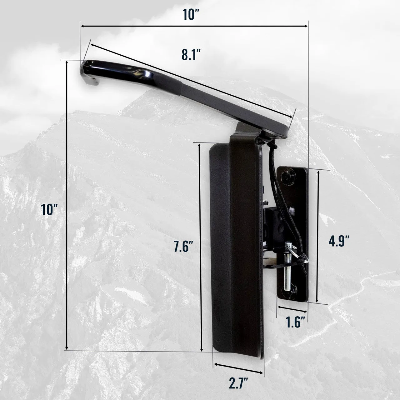 Swivel Mount Bike Storage Rack | 2 Bike Garage Wall Hooks