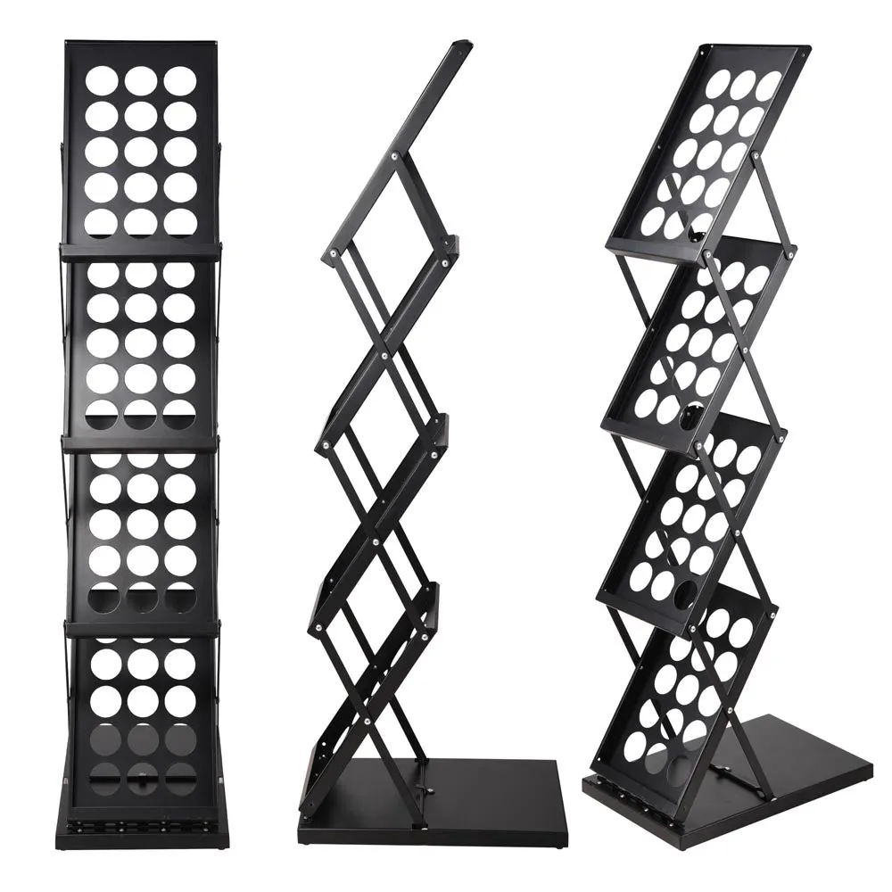 TheLAShop 4 Pocket Folding Literature Rack Brochure Stand Display Holder
