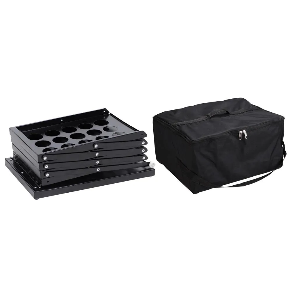 TheLAShop 4 Pocket Folding Literature Rack Brochure Stand Display Holder