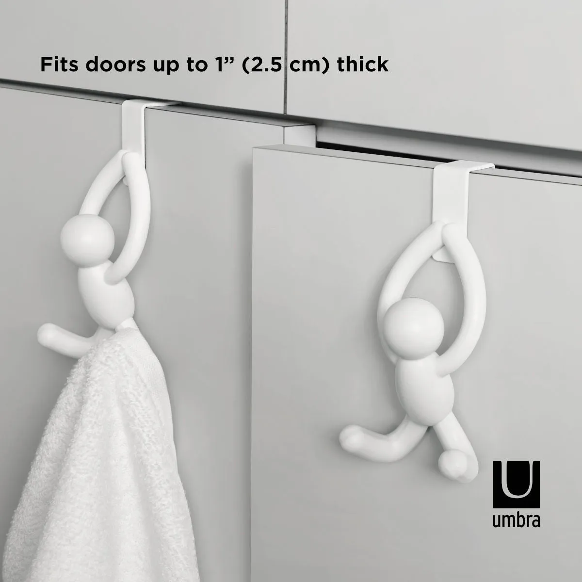 Umbra Buddy Cabinet Hook White Set of 2