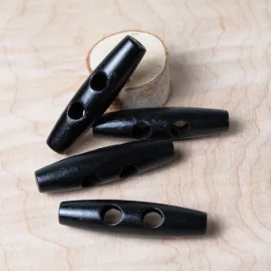 Wood Toggle in Black